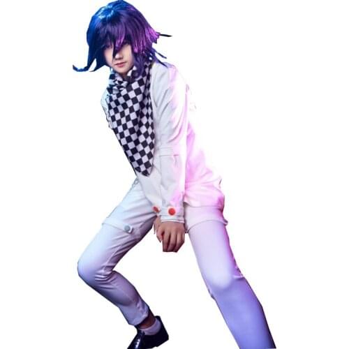 Danganronpa V3: Killing Harmony Ouma Kokichi Cosplay Costume Adult Women Men S-3XL Stock JK Uniform Jacket Pants scarf Halloween