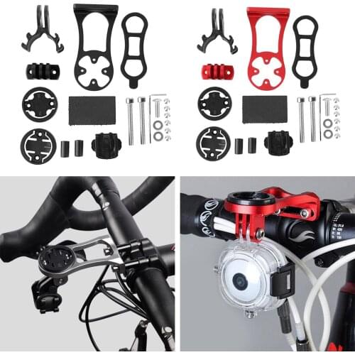 Aluminum Alloy Bike Bicycle Stem Handlebar Computer Mount GPS Extension Bracket Holder Fit for Garmin Cateye Cycling Accessories