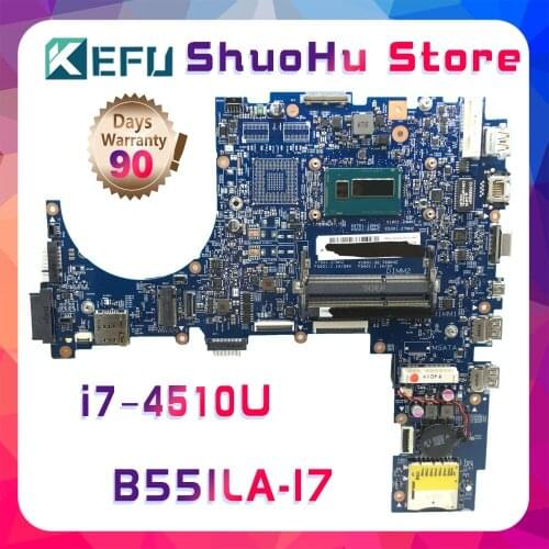 KEFU For ASUS REV:2.0 B551LA B551LJ B551L B551LG I7-4510U Laptop Motherboard Tested 100% Work Original Mainboard
