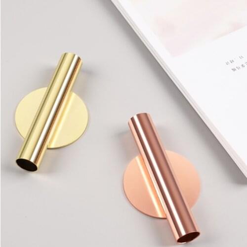 Metal Flower Display Wall Rack Shelf Wall-Mounted Flower Tube Vase Home Decor QX2E