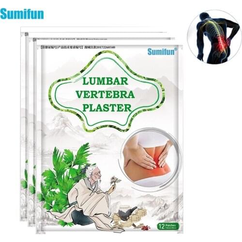 Sumifun 36pcs Medical Painkiller Plaster Lumbar Treatment Wormwood Joint Pain Relieving Patch Lumbar Vertebra Stickers D3162