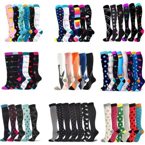 Dropship Men Women Compression Stockings Fit Varicose Veins Socks Outdoor Sports Compression Socks Best Graduated For Athelete