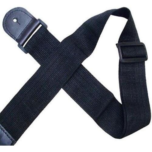 Adjustable 75-120cm Electric Acoustic Bass Guitar Strap PU Leather + Nylon Useful Folk Guitar Straps Multifunction Black