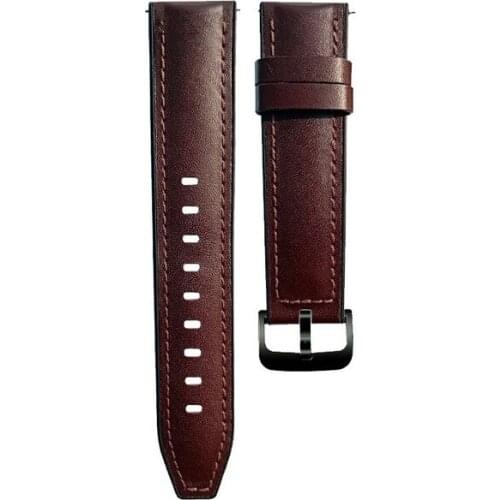 22mm Quick Release Genuine Leather Watchband for Samsung Gear S3 Classic Frontier Watch Band Vintage Wrist Strap Bracelet Brown