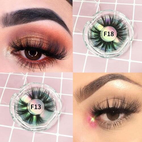 5/10/20/30 Pairs 25MM Faux Mink Eyelashes In Bulk 3D Mink Lashes Beauty 5D False Eyelash Packaging Box Wholesale Makeup