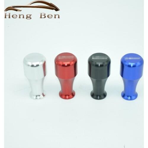HB 2017 New Racing 8CM Universal Manual Sport Car Flat Style Shift Knob Anodized Aluminum