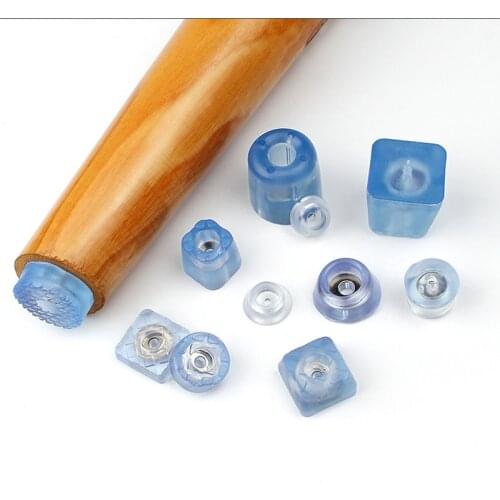 12pcs Rubber Transparent Non-slip Chair Leg Furniture Table Floor Feet Cover With screws Mute Sofa Stool Protector Accessories