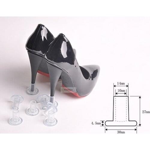 2 pair Womens Shoes High Heels Protectors prevent slipping Round 10mm Ladies Heel Stoppers crampons de foot care