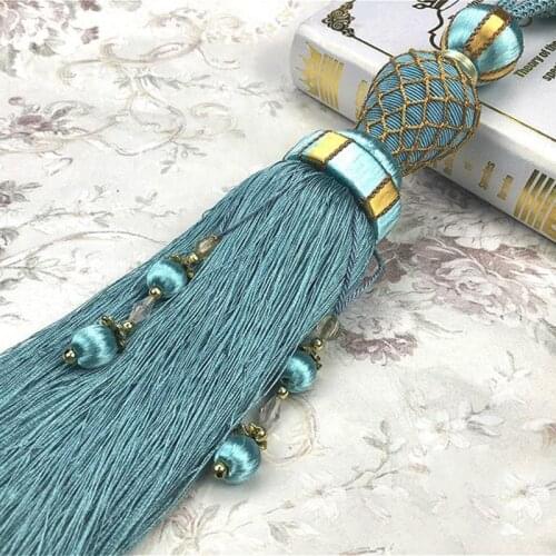2pcs 2020 New Curtain Tassel Hanging Ball High-end Mesh Single Ball Curtain Strap for Home Decor