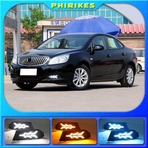 2PCS For Buick Excelle GT 2010-2013 Auto LED Daytime Light Running Light DRL Front Fog Lamp Day Light