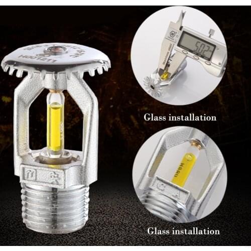 2pcs Fire Sprinkler Head DN15/79 degree Fire Extinguishing System Protection Equipment Spray Sprinkler