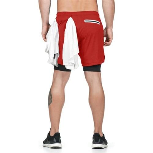 2021 brand Shorts Running Shorts Quick Drying Sport Shorts Gyms Fitness Bodybuilding Workout Built-in Pockets Short pants Men