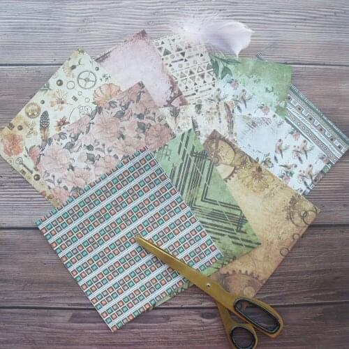 24 sheets DIY 12 style 15.2*15.2cm old time wall paper theme craft paper scrapbooking creative paper DIY gift use