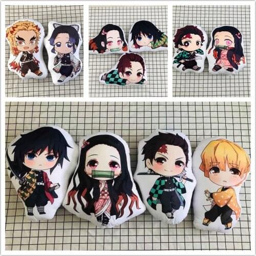 40CM Anime Demon Slayer: Kimetsu No Yaiba Kamado Tanjirou Kamado Nezuko Agatsuma Zenitsu Rengoku Kyoujurou Plush Pillow Doll