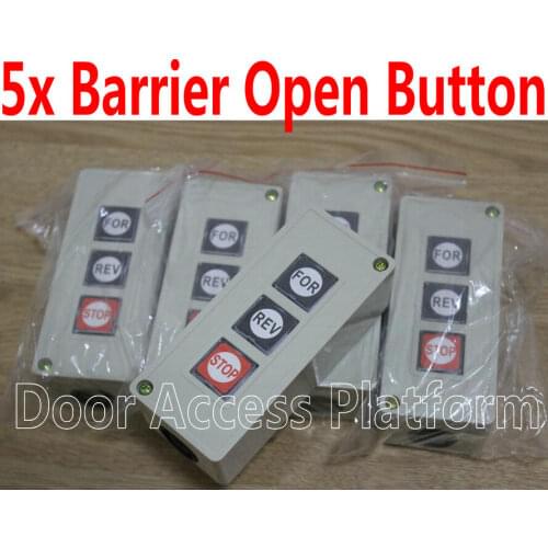 5 x Barrier open buttons for Car Barrier Gate System,Switch 3 Buttons Working for Gate Opener,Door Opener access control switch