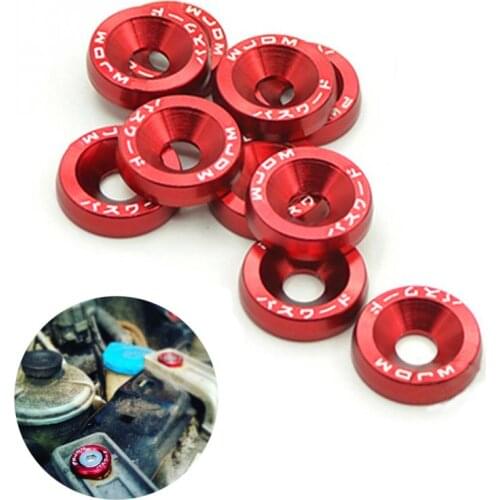 10PCS M6x20 Car Universal Modification JDM Sticker Stickers Password Washer License Plate Bolts Auto Accessaries