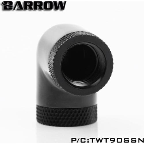 Barrow G1/4" 90 Degree Dual Inner Thread Rotary Fitting Water Cooling TWT90SSN
