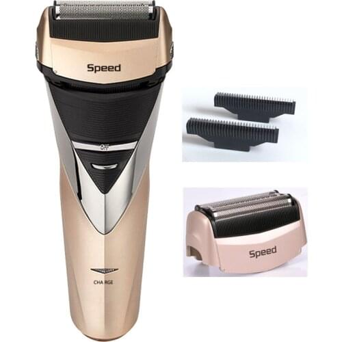 220V Washable Reciprocating Electric Shaver Men Rechargeable Beard Razor Trimmer 3D Floating Triple Blade Shaving Machine