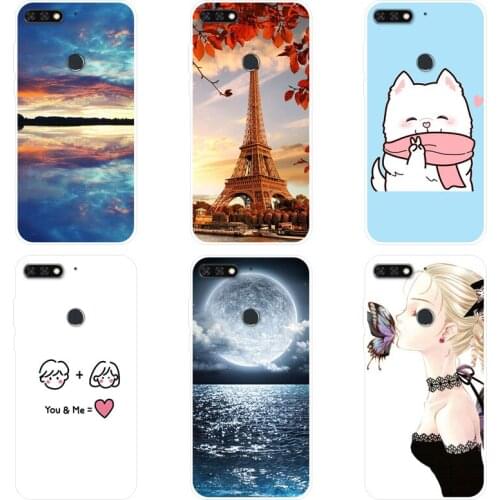 For Honor 7C Case Silicone Cover Soft TPU Phone Case For Honor 7C Honor7C 7 C Case