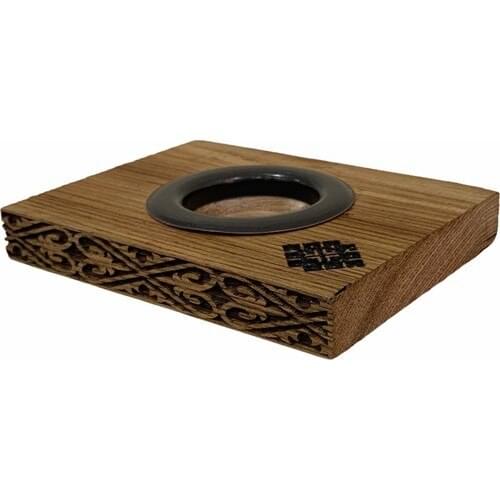 Deembro Wooden Candle Holder Laser Embroidered Metal Frame Decorative Accessories Decorative Design Tealight Candle Holder