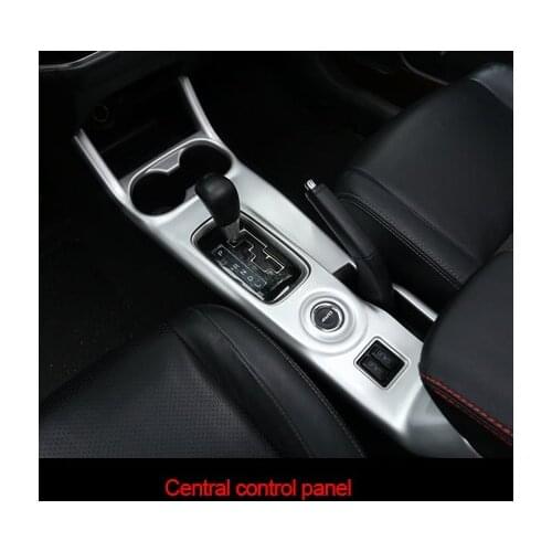 For Mitsubishi OUTLANDER EX 2013-2019 ABS chrome matte silver Central control panel 1pcs