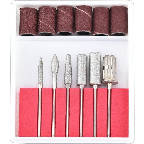 12pcs/Set Electric Nail Art Drill Bits Manicure Pedicure File Machine Tool Kit Manicure Files Cuticle Burr Nail Tools Accessorie