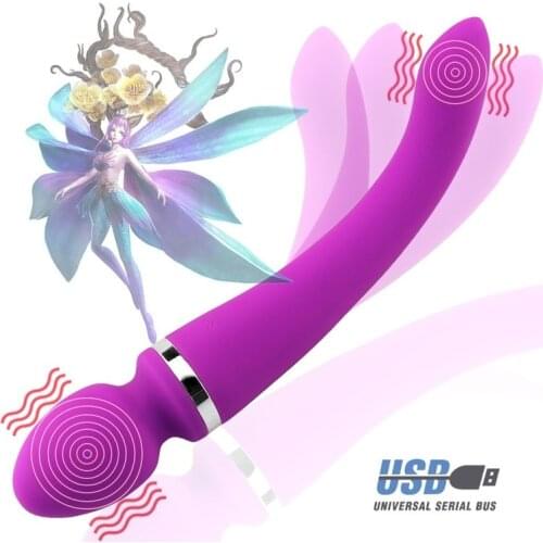 Dildos Vibrators for Women10 Speeds Powerful Dual Head Big Vibrators Magic Wand Sex Toys For Woman Clitoris Anal Stimulate