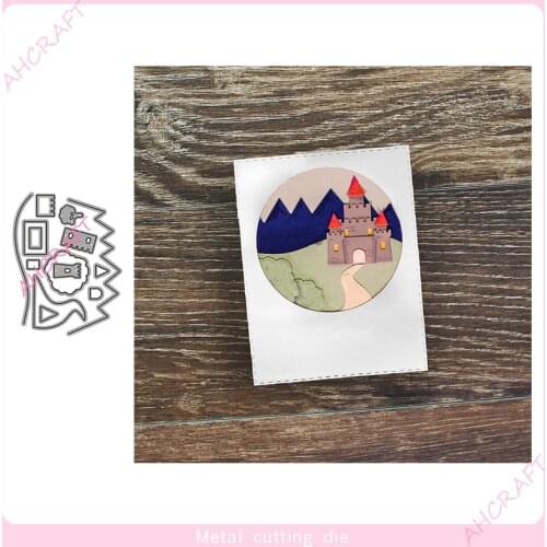 Mountain Scenery Metal Cutting Dies for DIY Scrapbooking Photo Album Decorative Embossing PaperCard Crafts Die2021
