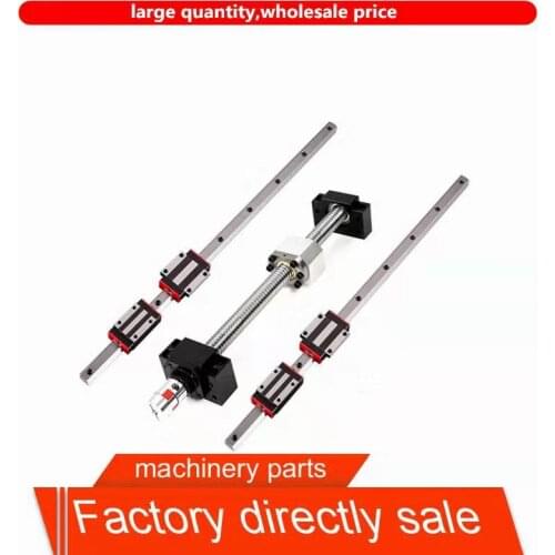Linear guide rails HGR20+hgh20ca+ballscrews SFU1605 any length+nut housing ballscrew end support BKBF12+couplers for CNC PARTS