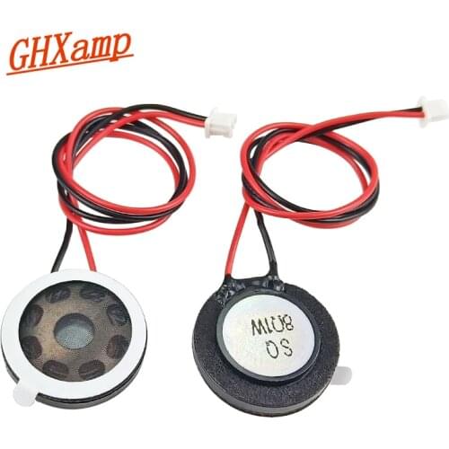 GHXAMP 20mm Small Speaker Inner Magnetic Bond Line Plastic Loudspeaker 8Ohm 1W For Smart Lock Cellphone Camera 2pcs