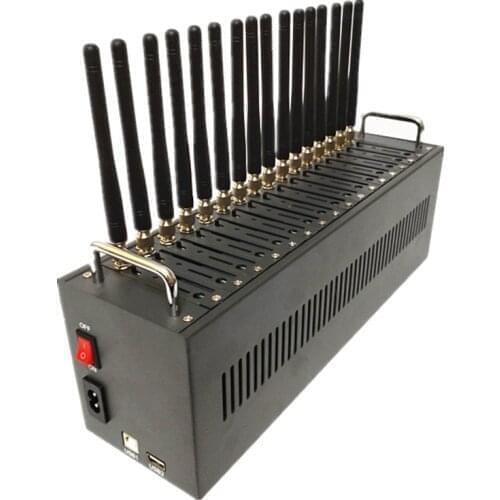 Bulk sms sending 16 port gsm modem MTK support at command SMS Pool sim bank