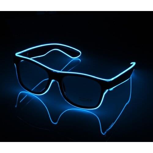 Flashing Glasses EL Wire LED Glasses Glowing Party Supplies Lighting Novelty Gift Bright Light Festival Party Glow Sunglasses