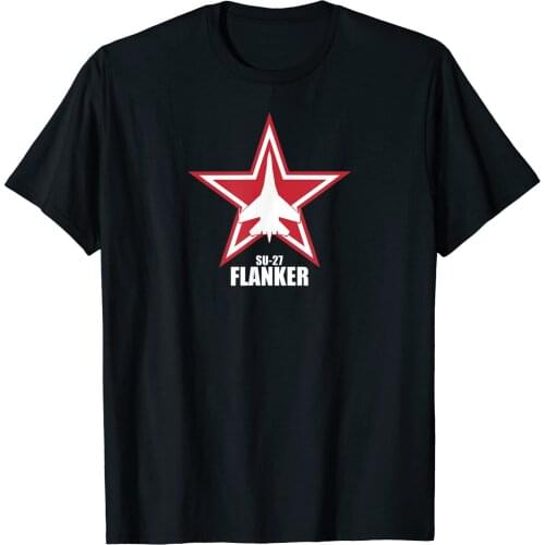 Fashion fighter SU-27 flanker T-shirt