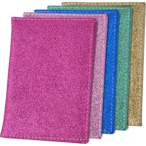 Fashion Leather Passport Covers Cute Crystal Shine Wallet Travel Passports Holder ID Card Organizer Case Gift for Her