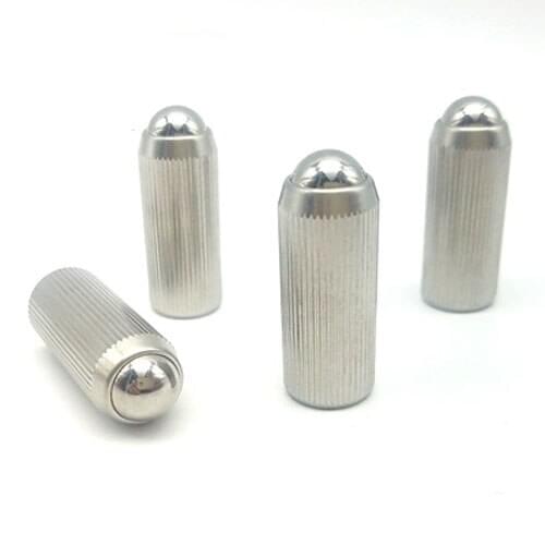 2pcs M3.9 M5.46 M6.58 M8.15 M9.75 M12.9 Knurled Press-in Ball plunger Light body toothless wave beads No step Positioning