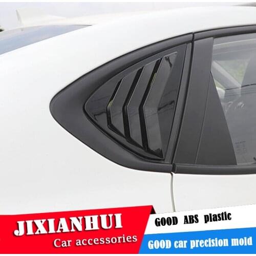 For Morris Garages MG6 2016-2019 Sedan ABS Rear Door Window shades Louver Frame Window Sill Molding Cover Sticker Trim