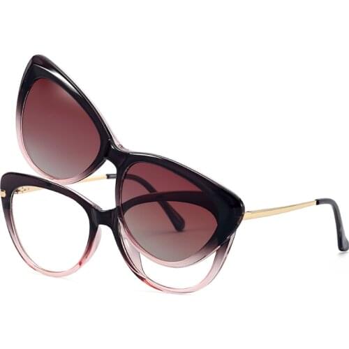 New Magnetic Glasses Frames Polarized Sunglasses Clip Multifunctional Ladies Myopia Anti-Blue Light