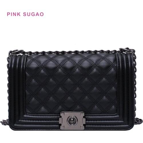 Pink Sugao crossbody bags for women designer purses and handbags luxury handbags women bags designer chain bag multi color new