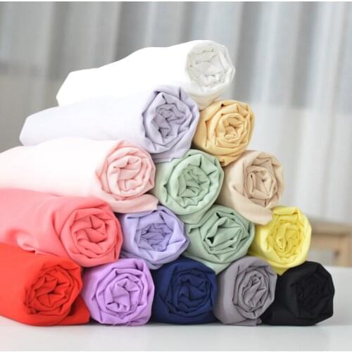 150x50cm solid color pearl chiffon fabric summer skirt clothing lining cloth making Hanfu lining clothes Georgette 150g/m