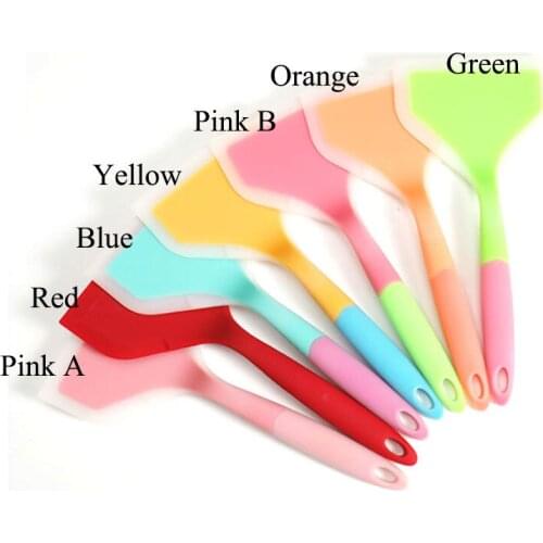 Silicone Kitchen ware Cooking Utensils Spatula Beef Meat Egg Kitchen Scraper Wide Pizza Cooking Tools Shovel Non-stick
