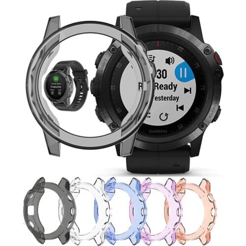 TPU Cases for Garmin Fenix 5X 5S 5 Plus Protector Soft TPU Protect Shell Slim Watch Protective Case Cover Watchband Accessories