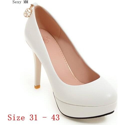 Women High Heel Shoes Platform Pumps Woman High Heels Party Wedding Shoes Kitten Heels Small Plus Size 31 32 33 - 40 41 42 43