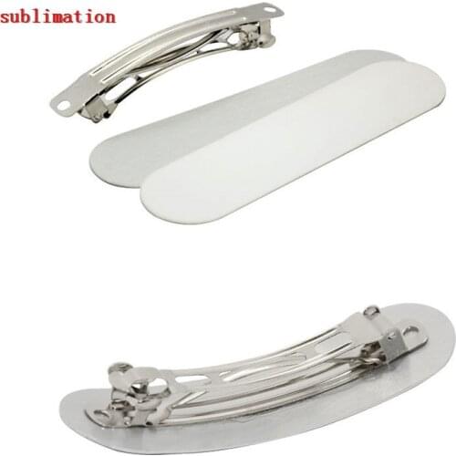 Sublimation blank hair clip fashion hair accessory jewelry for dye sublimation Heat transfer printing blank consumables material