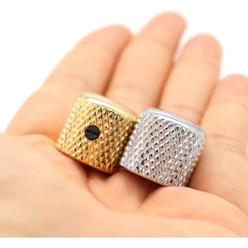 10pcs Guitar Knobs Metal Dome Guitar Knobs 6mm Shaft