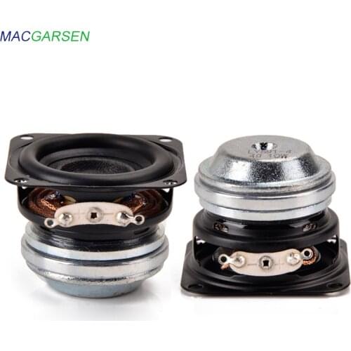2pcs 1.5inch Portable Speaker Unit 4 ohm 10W Full Range Speaker 40mm 16 Core DIY HIFI Music Sound Bar Rubber Side Loudspeaker