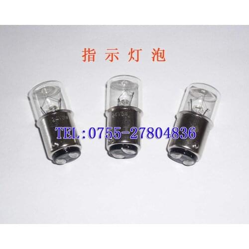 2020 Real Direct Selling Transparent Lampara Piloto Indicator Bulb Flat Head Double Contact Socket 24v5w 16 35mm