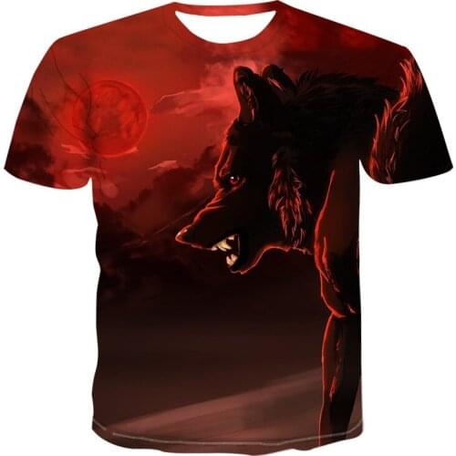 2021 Hot New Mens T Shirt 3D Printed Novelty Animal T Shirt Funny Short Sleeve Summer Tops Tshirt Male Asian Size XXS-6XL