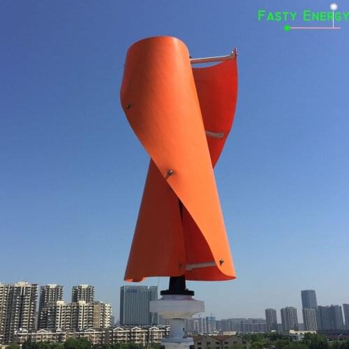 300w 400w 500w 600w 12v24v 48v Vertical Wind Turbine Generator With Meglev Generator and 12v 24v Auto MPPT Controller Home