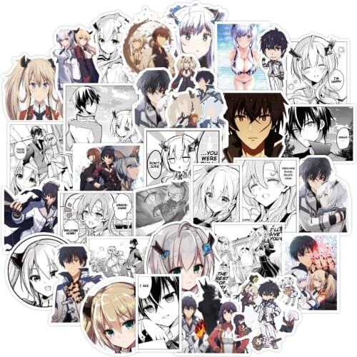 50Pcs MAOH GAKUIN NO FUTEKIGOUSHA Anime Small Waterproof Wall Stickers for Laptop Guitar