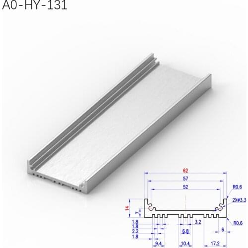 China Factory Customized Cutting 6061 Aluminium Extrusion Profile Audio Amplifier Enclosure Aluminum Panel Electronic Device Box